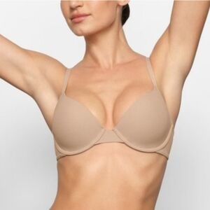 Skims Fits Everybody Push Up Demi Bra Clay 32DD NEW WITH TAGS